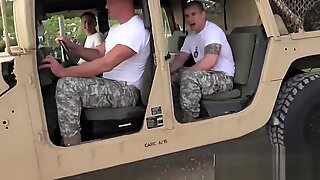 HAIRY muscled TROOPER breeds CURIOUS copilot TIGHT ass
