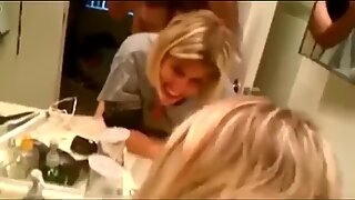 Blond co worker doggied intensely