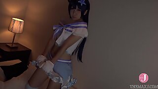 Hentai Cosplay   &quot_Cum with me&quot_ Japanese idol cosplayer gets creampied in doggystyle - Intro
